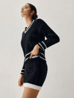 NOVA - Cable Knit Sweater with Skirt - Image 5