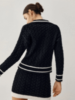 NOVA - Cable Knit Sweater with Skirt - Image 4